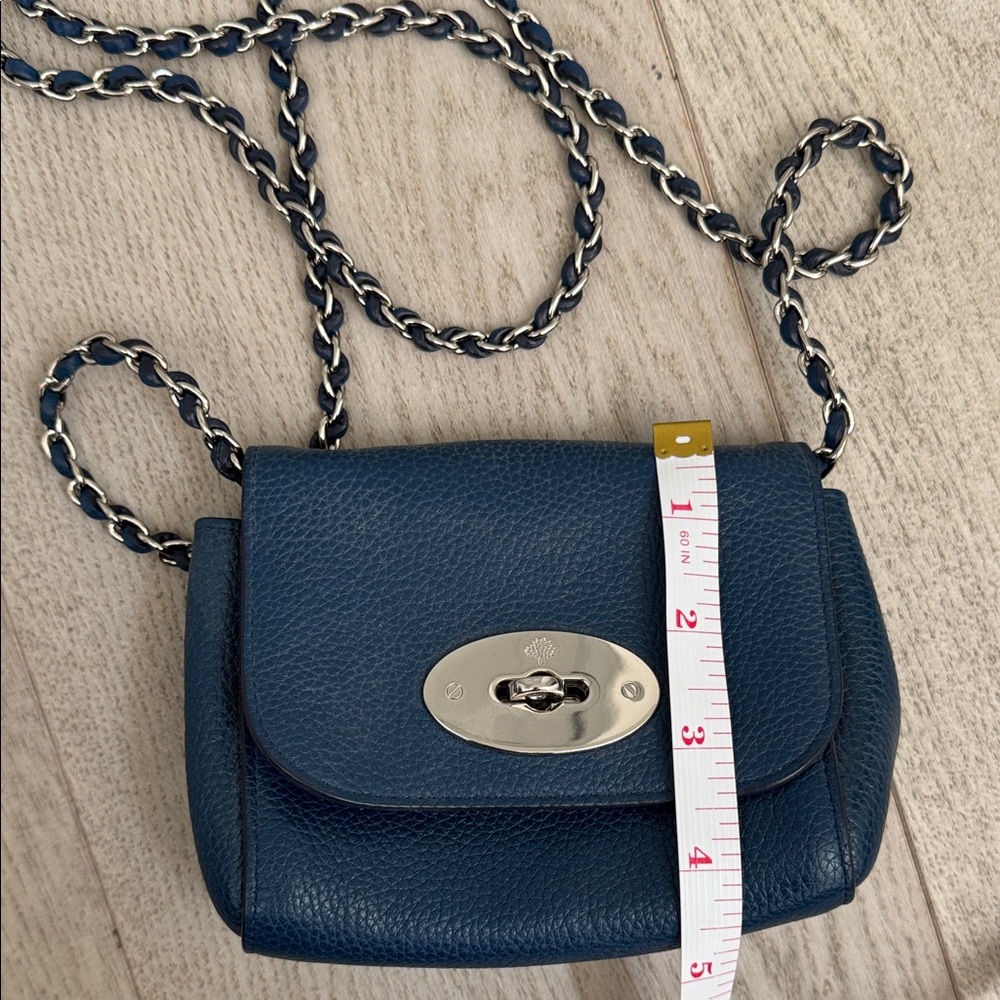 Mulberry Elegant Blue Leather Crossbody Bag - Picture 6 of 6